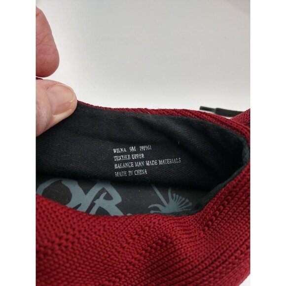 ATBT Forever Wilna 9M Red Textile Upper Lace-Up Casual Shoes For Women Size 9M - Picture 3 of 6